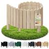 Floranica Bordura per Giardino in legno 20 x 100 cm Non trattato Bordi Aiuole Bordo Giardino Flessibile Rollborder Recinzione prato