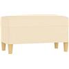 vidaXL Panca Crema 70x35x41 cm in Tessuto