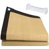 Bseical Rete Ombreggiante,Telo Ombreggiante Con Occhiellato,Hdpe Rete Resistente Ai Raggi Uv,Rete Da Giardino,Per Pergola,Piante Da Patio,Serra,Pollaio,Balcone,Posto Auto Coperto (Marrone Chiaro-2x3m)