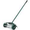SOARS Arieggiatore per Prato a Rullo Manuale, Aeratore con Ruote da Giardino con Chiodi da 3 cm, Scarificatore a Mano in Metallo, Ideale per Prato, Orto e Terreno (46 x 127 cm, con Parafango)