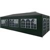 Festnight Tendone per Feste, Gazebo da Esterno in PE 3x9 m Verde