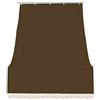 IlGruppone Tenda da sole tessuto resistente per balcone con anelli lavabile a caduta - Marrone - 280x295 cm