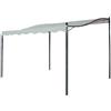 TOOLTEK GAZEBO DA GIARDINO VERANDA 3x2,5m TELAIO METALLO COPERTURA IN POLIETILENE ECRU