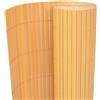 vidaXL Recinzione da Giardino a Doppio Lato Pannelli Arella Canniccio Veneziana Frangivento Recinto Barriera Decorativa 90x300 cm Gialla