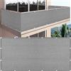 SDLLG Rete frangivista per recinzione, protezione solare con occhielli in HDPE, 1 m x 3 m, 180 g/㎡, resistente alle intemperie, per giardino, balcone, campo sportivo (grigio)