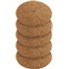 NUGATI Disco per pacciamatura in cocco, protezione invernale per piante in vaso, protezione per piante in vaso, protezione dalle erbacce, disco in cocco (30 cm - 5 pezzi)