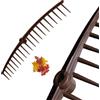 Crisalide® - Rastrello da Giardino 70 cm con 20 Denti in Polipropilene | Leggero e Resistente, Ideale per Orti, Foglie e Terreni | Manico Non Incluso | Colore Marrone