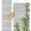 BOGATECO Griglia per piante rampicanti in noce | 100 x 200 cm, supporto in legno nero per piante rampicanti, ideale per giardino, balcone e terrazza, protezione dalla vista | 2 misure disponibili