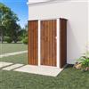 Parama Casetta Da Giardino In Acciaio Zincato 1,51x1,03xh1,96 m, 1,55mq, Ripostiglio Attrezzi, Porta Battente (Effetto Legno)