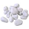Metroquadrocasa Ciottoli di marmo Bianco Carrara in sacchi sassi decorazione giardino ornamento, 25/40 mm - Sacco da 25KG