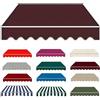 Generic Tendone Parasole in Tela, Panno di Ricambio per Tende da Sole 2m 2.5m 3.0m 3.5m 4m 5m Telo di Ricambio per Tende da Sole Retrattile, Impermeabile Tessuto(Rosso scuro,300 x 250cm)