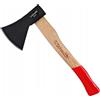 Schmith - Ascia temprata con manico in legno 0,8 kg - Ideale per legna da ardere - Resistente - Ergonomico - Robusto - Forestale