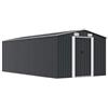 vidaXL Capanno da Giardino Metallo Antracite 257x497x178 cm Casetta Attrezzi
