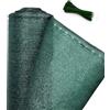 SHOPPING GOOD Telo Ombreggiante 90% MT 4X3 Rete ombra Verde Frangisole Oscurante con asole Tessuto piattina indemagliabile HDPE Coperture recinzioni balconi esterno parcheggi Resistente ai raggi UV + 100 Fascette