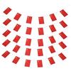 SUPVOX Mini Bandiere Cinesi per Decorazioni Festive Striscione da 10 Metri 30 Mini Bandiere per e Resistente per ed Esterni