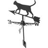 iplusmile Banderuola A Forma di Gatto Banderuola Segnavento per Esterni Decorazioni in Acciaio per Giardino Banderuola Segnavento per Esterni Decorazione per Esterni Banderuola