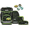 ergobag cubo light set zaino scolastico ergonomico, extra leggero, set da 5 pezzi, 860 g