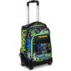 Mitama Trolley DR Junior Scuola Road To Win,Con Mega Scomparto e Doppia Maniglia, Nero e Verde, Scuola Elementare e Tempo Libero, Bambino Ragazzo