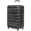 OCHNIK Valigia per cabina, 72 x 47 x 29, custodia rigida, da viaggio con 4 ruote, di medie dimensioni, trolley a mano, durevole, con ABS, blocco numerico, Nero , L, Trolley rigido con ruote girevoli