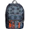 Seven Zaino Extra Fit, Check, Grigio, Mono Scomparto, Tasca frontale, Scuola e Tempo Libero, Per bambini e ragazzi