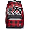 Seven Zaino The Double - College Boy, Reversibile, Rosso, Mono Scomparto, Tasca frontale, Per bambini e ragazzi, Scuola e tempo libero