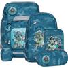 Beckmann zaino della scuola Classic Schoolbag Set 6 -pezzi 22L Jungle Game petrolio