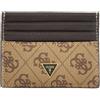 GUESS Pelle portacarte Mito Card Case Beige/Brown marrone