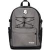 Invicta Zaino Scuola Blow Up Plain, Grigio, Zaino Doppio Scomparto Con Tasca PC o Tablet, Tasca Borraccia, Tasca Con Organizer e Nastri Regolazione Volume, Zaino Superiori, Università, Ufficio, Lavoro