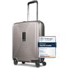 REDOLZ trolley da cabina rigido | piccolo bagaglio a mano 40 x 23 x 55 cm con espansione di 5 cm | in polipropilene leggero e resistente | ultraleggero solo 2,9 kg (Essentials 14)
