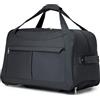 Kono Trolley da Viaggio, Borsa a Mano Pieghevole con 2 Ruote, Borsa da Weekend, Borsa da Borsa da Viaggio Pieghevole, Grigio scuro, M