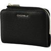 Coccinelle Pelle portafoglio Metallic Soft Wallet Noir nero