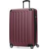 Hauptstadtkoffer Spree - Valigia rigida grande, TSA, 4 ruote doppie, trolley, valigia da viaggio, espandibile, 75 cm, 119 litri, Borgogna