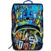 SJ GANG STYLE JAM GANG Zaino Scuola Estensibile SJ - Boy Bambino - Blu con diverse fantasie - Flip System con Squalo 3D