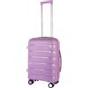 JLY Set di valigie leggere in polipropilene, 3 misure per ogni viaggio, ruote girevoli, serratura TSA, guscio resistente agli urti, Lilla Malva, S (55 cm), 1 pezzo