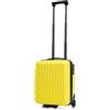 R.Leone Valigia 45x36x20 cm Easyjet Trolley Bagaglio a Mano 2 Ruota in ABS 20374ES (Giallo, 45x36x20cm 2Ruota)