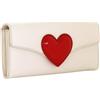 Camomilla Milano Portafoglio Donna, Similpelle, Collezione Love Bag, Misura L, Colore Bianco