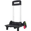 SHOOYIO Carrello a 6 ruote in lega di alluminio pieghevole carrello trolley da viaggio per studenti zaino da viaggio, Uno