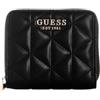 GUESS portafoglio Paisleigh SLG Small Zip Around Wallet Black nero