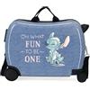 Disney Stich Dance it out Valigia per bambini Blu 50 x 38 x 20 cm Rigida ABS Chiusura a combinazione Laterale 34 L 1,8 kg 2 ruote Bagagli Mano, blu, Taglia unica, Valigia per bambini