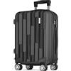POSH Valigia Rigida 67x45x28 cm - Leggera in ABS da 3 kg - Borsone da Viaggio 60 L con Lucchetto a Combinazione - Trolley con ruote girevoli a 360° fluide - Ideale per viaggi di 7 giorni