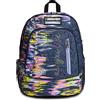 Seven Zaino Scuola Seven Advanced - Virtual Girl Ragazza - Jeans, Rosa - Doppio Scomparto - Tasca porta borraccia