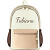 Generisch Zaino personalizzato per bambini, ricamato con nome, per la scuola elementare, impermeabile per ragazze e ragazzi, grande 41 cm x 28