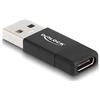 DeLOCK Adattatore USB 3.2 Gen 2 da maschio a USB Type-C femmina nero