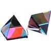 LXXOZ 1Pc Piramide Di Pixel Colorati Prisma Di Cristallo 20mm K9 Strumento Di Esperimento Didattico In Vetro