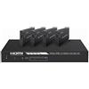 Monoprice Blackbird 4K HDMI 2.0 1x4 Splitter Extender Kit | 18Gbps, HDR, 4K a 60Hz, Cat7 con IR, Loop Out, EDID, POC e 4 ricevitori, fino a 60 metri (60 m)