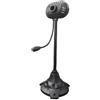 PURPLELILY Telecamera USB con rotazione a 360 gradi e messa a fuoco automatica per videoconferenze e live streaming online didattica webcam