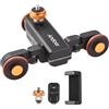 FLEXMAN Motorized Camera Video Trolley con Indicazione in Scala, 3 Velocità a 3 Ruote Telecamera Motorizzata, Skater Motorizzato Video con Supporto per Telefono Telecomandata