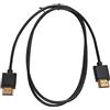 Akozon Interfaccia Multimediale HD Tipo A Cavo 2.0 da Femmina A Femmina Cavo Dati Supporto 4K 2K A 60 HZ 1080P 18 Gbps per IOS perQLED perZ9G per (1 m)