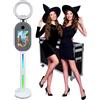 LyyyCaaa Macchina portatile per cabina fotografica a specchio touch screen da 15,6 pollici, con luce ad anello, macchina per selfie per feste, matrimoni, eventi (bianco, macchina per foto da 15,6 pollici)