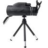 UsmAsk Telescopio Ingrandimento 80x100 Lente da escursionismo Telescopio monoculare Visione notturna portatile Binocolo HD Zoom Campeggio Fotocamera impermeabile C (C)